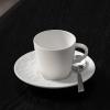 imageVilleroy ampamp Boch Manufacture Rock Blanc White Premium Porcelain Espresso and Mocha Cup Dishwasher Safe