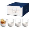 imageVilleroy ampamp Boch  Manufacture Rock Blanc Whisky Tumbler Set 4 pcs Set of Drinking Glasses for Whisky and Cocktails 250 ml Crystal Glass matt White Slate Look