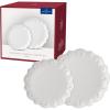 imageVilleroy ampamp Boch  Toys Delight Royal Classic Plate Set 8 Pieces Tableware Set for 4 People Breakfast Plates Dinner Plates Christmas Plates Premium Porcelain DishwasherSafe MicrowaveSafeWhite