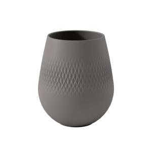 imageVilleroy ampamp Boch Manufacture Collier Taupe Vase Small Carre 37oz