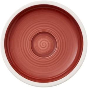 imageVilleroy ampamp Boch Manufacture Rock Blanc TeaCoffee Cup Saucer 65 in Premium Porcelain WhiteRed