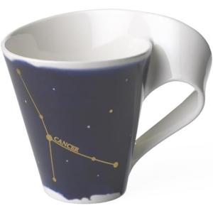 imageVilleroy ampamp Boch NewWave Stars Mug with Handle Elegant Cup with Aries Design Premium Porcelain Dishwasher Safe WhiteBlue 300 mlCancer