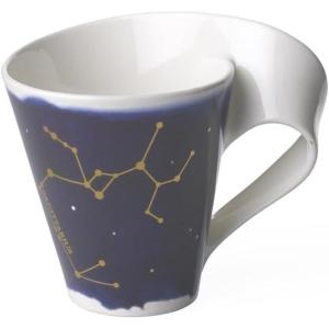 imageVilleroy ampamp Boch NewWave Stars Mug with Handle Elegant Cup with Aries Design Premium Porcelain Dishwasher Safe WhiteBlue 300 mlSagittarius