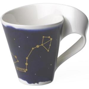 imageVilleroy ampamp Boch NewWave Stars Mug with Handle Elegant Cup with Aries Design Premium Porcelain Dishwasher Safe WhiteBlue 300 mlScorpio