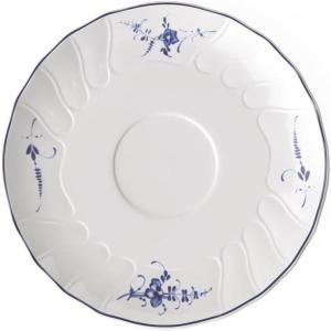 imageVilleroy ampamp Boch Vieux Luxembourg Tea Cup Saucer 6 in Premium Porcelain WhiteBlue19cm
