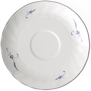 imageVilleroy ampamp Boch Vieux Luxembourg Tea Cup Saucer 6 in Premium Porcelain WhiteBlue6 in
