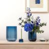 imageVilleroy ampamp Boch Fleur Vase 75 in Clear Dishwasher Safe MouthBlown and Handmade Glass VaseBlue