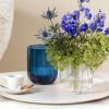 imageVilleroy ampamp Boch Fleur Vase 75 in Clear Dishwasher Safe MouthBlown and Handmade Glass VaseBlue