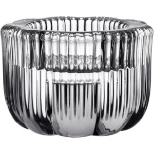imageVilleroy ampamp Boch Fleur Candleholder 2in1 Clear Glass Candleholder for Tea Lights and PillarTaper Candles HandCrafted Decorative Homeware Glass DishwasherSafe