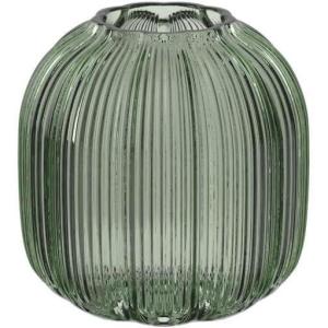 imageVilleroy ampamp Boch Fleur Vase 75 in Clear Dishwasher Safe MouthBlown and Handmade Glass VaseGreen