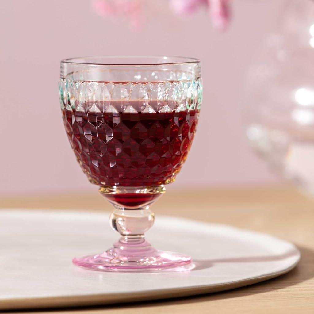 imageVilleroy ampamp Boch Boston Pearl Red Wine Goblet 10 ozs Crystal Glass Made in Germany