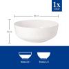 imageVilleroy ampamp Boch Afina Gourmet Large Serving Bowl Premium Porcelain Made in Germany Dishwasher and Microwave Safe 1025x 1025x 4 in Stackable White