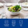 imageVilleroy ampamp Boch Afina Gourmet Large Serving Bowl Premium Porcelain Made in Germany Dishwasher and Microwave Safe 1025x 1025x 4 in Stackable White