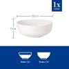 imageVilleroy ampamp Boch Afina Gourmet Small Serving Bowl Premium Porcelain Made in Germany Dishwasher and Microwave Safe 775x 775x 3 in Stackable White