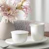 imageVilleroy ampamp Boch Afina Gourmet Universal PlatePickle Dish Premium Porcelain Made in Germany Dishwasher and Microwave Safe 9 x 5 in Stackable White