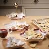 imageVilleroy ampamp Boch Winter Bakery Delight Traystand Porcelain MultiColour 28 x 32 x 85 cm Etagere Christmas ThemeChristmas Theme