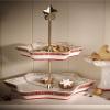 imageVilleroy ampamp Boch Winter Bakery Delight Traystand Porcelain MultiColour 28 x 32 x 85 cm Etagere Christmas ThemeChristmas Theme