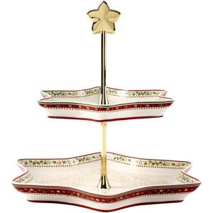 imageVilleroy ampamp Boch Winter Bakery Delight Traystand Porcelain MultiColour 28 x 32 x 85 cm Etagere Christmas ThemeChristmas Theme