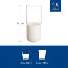 imageVilleroy ampamp Boch  Manufacture Rock Blanc Long Drink Tumbler Set 4 pcs Set of Drinking Glasses for Cocktails and Mocktails 145 oz Crystal Glass Matte White Slate Look
