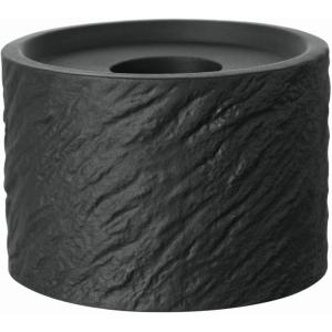imageVilleroy ampamp Boch  Manufacture Rock Home Candleholder 65 x 65 x 5 cm Premium Porcelain BlackBlack