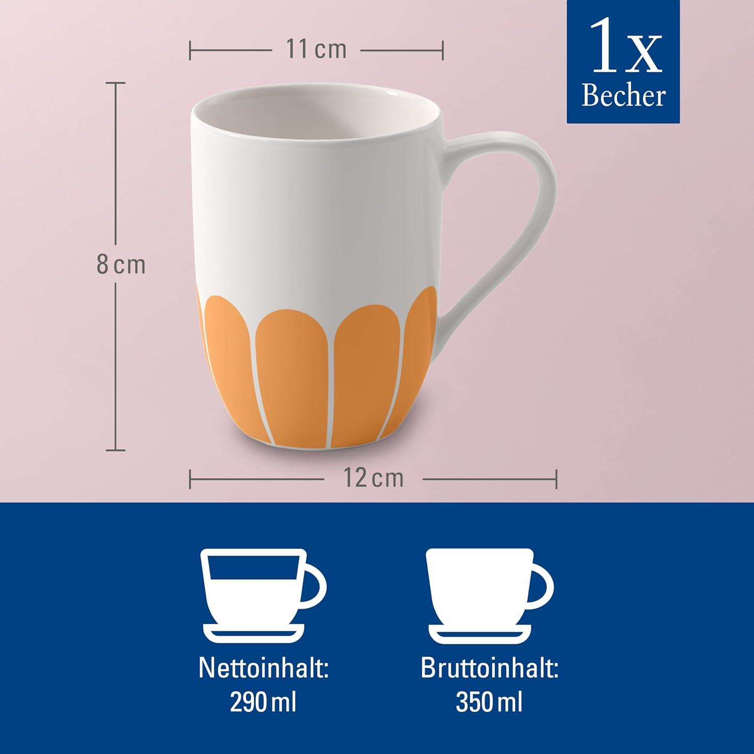 imageVilleroy ampamp Boch  Artesano Hot ampamp Cold Beverages Coffee Mug Set of 2 Glasses DoubleWalled Glasses for Hot and Cold Beverages 9 oz Borosilicate Glass DishwasherSafe MicrowaveSafeYellow