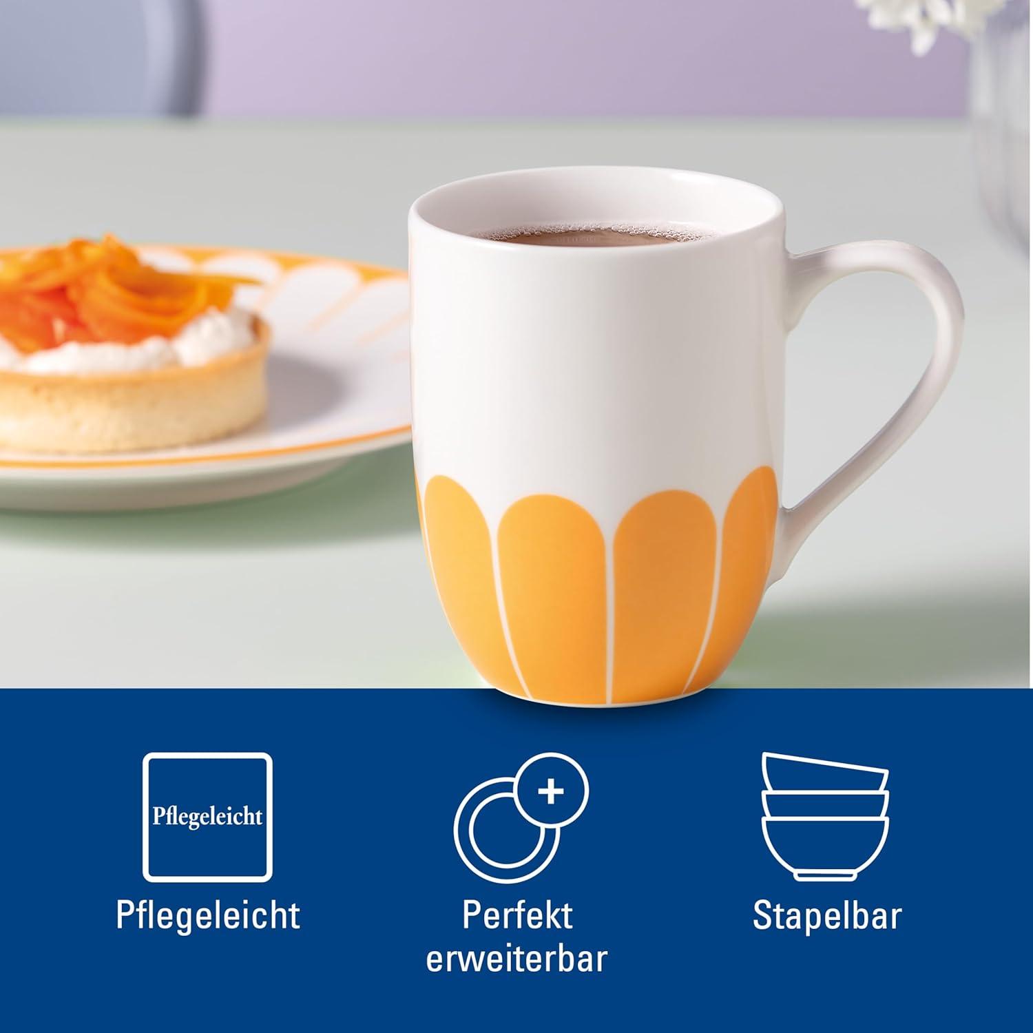 imageVilleroy ampamp Boch  Artesano Hot ampamp Cold Beverages Coffee Mug Set of 2 Glasses DoubleWalled Glasses for Hot and Cold Beverages 9 oz Borosilicate Glass DishwasherSafe MicrowaveSafeYellow