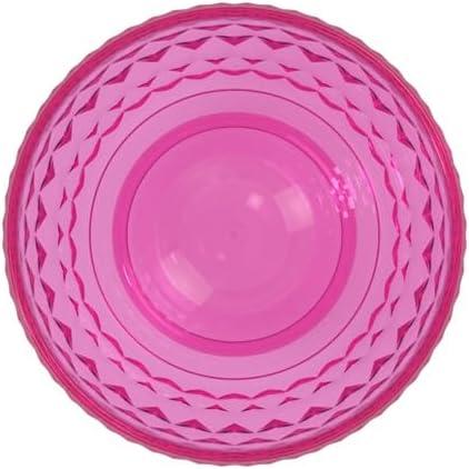 imageVilleroy ampamp Boch  Boston Berry Bowl 145 oz Crystal Glass Bowl for Fruit and Snacks DishwasherSafe Pink