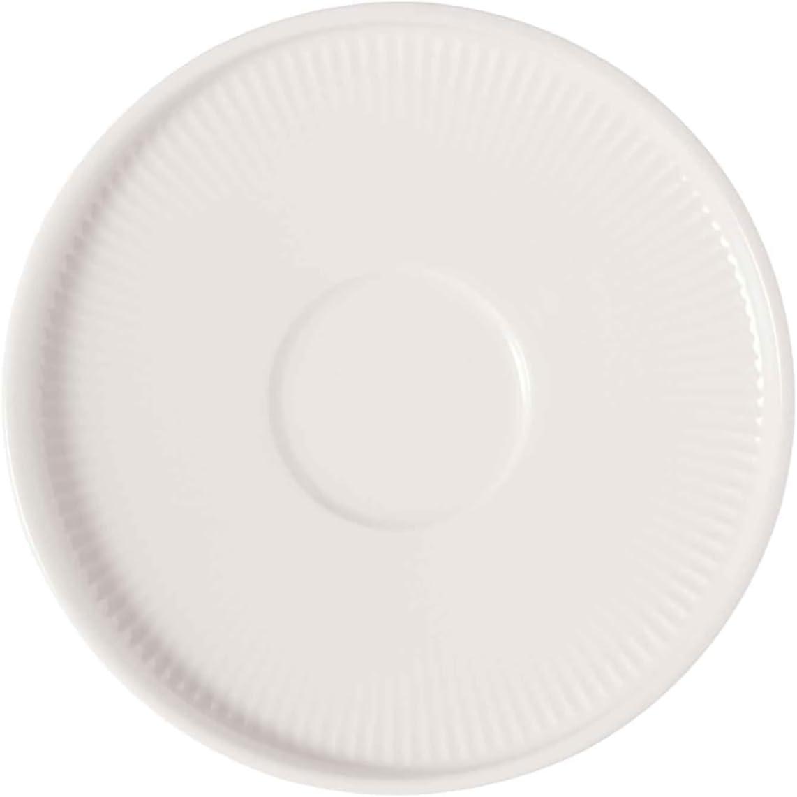 imageVilleroy ampamp Boch Afina Espresso Cup Saucer Premium Porcelain Made in Germany Dishwasher and Microwave Safe 45 in Stackable WhiteClassic