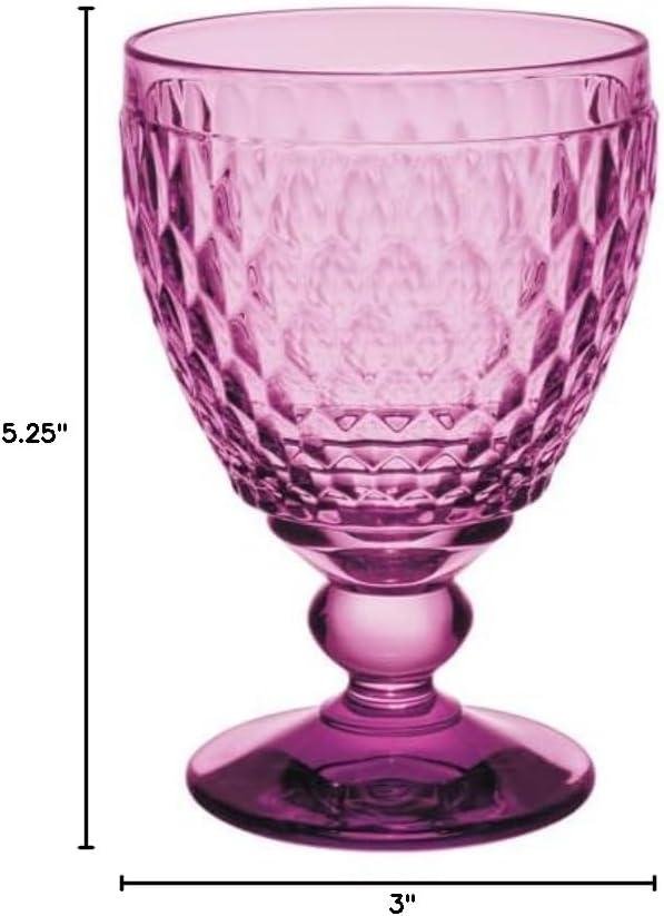imageVilleroy ampamp Boch Boston Berry Red Wine Glass Set of 4 10 oz Made in GermanyPink