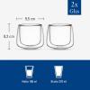imageVilleroy ampamp Boch  Artesano Hot ampamp Cold Beverages Coffee Mug Set of 2 Glasses DoubleWalled Glasses for Hot and Cold Beverages 9 oz Borosilicate Glass DishwasherSafe MicrowaveSafeTransparent