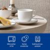 imageVilleroy ampamp Boch Afina Espresso Cup Saucer Premium Porcelain Made in Germany Dishwasher and Microwave Safe 45 in Stackable WhiteClassic