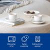 imageVilleroy ampamp Boch Afina Espresso Cup Saucer Premium Porcelain Made in Germany Dishwasher and Microwave Safe 45 in Stackable WhiteEspresso Saucer