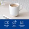 imageVilleroy ampamp Boch Afina Espresso Cup Saucer Premium Porcelain Made in Germany Dishwasher and Microwave Safe 45 in Stackable WhiteMug