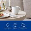 imageVilleroy ampamp Boch Afina Espresso Cup Saucer Premium Porcelain Made in Germany Dishwasher and Microwave Safe 45 in Stackable WhiteMug