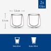 imageVilleroy ampamp Boch Artesano Hot ampamp Cold Beverages Espresso Mug Set of 2 Glasses DoubleWalled Glasses for Cold and Hot Beverages 375 oz Borosilicate Glass DishwasherSafe MicrowaveSafe