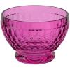imageVilleroy ampamp Boch  Boston Berry Bowl 145 oz Crystal Glass Bowl for Fruit and Snacks DishwasherSafe Pink