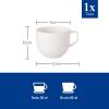 imageVilleroy ampamp Boch Afina Espresso Cup Premium Porcelain Made in Germany Dishwasher and Microwave Safe 25 x 2 in Stackable White