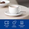imageVilleroy ampamp Boch Afina Espresso Cup Premium Porcelain Made in Germany Dishwasher and Microwave Safe 25 x 2 in Stackable White