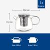 imageVilleroy ampamp Boch Artesano Hot ampamp Cold Beverages Teapot with Filter Doublewalled Coffee Pot for Hot and Cold Beverages 3975 oz capacity Borosilicate Glass Dishwashersafe Microwavesafe