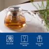 imageVilleroy ampamp Boch Artesano Hot ampamp Cold Beverages Teapot with Filter Doublewalled Coffee Pot for Hot and Cold Beverages 3975 oz capacity Borosilicate Glass Dishwashersafe Microwavesafe