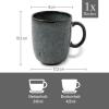 imageVilleroy ampamp Boch  Lave Gris Mug with Handle 135 oz Stoneware Dishwasher and Microwave Safe GreyGray