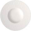 imageVilleroy ampamp Boch Manufacture Rock Blanc Pasta Plate Shallow Bowl Premium Porcelain Made in Germany Dishwasher and Microwave Safe Slate Look in Rich Creamy White115 in