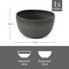 imageVilleroy ampamp Boch Lave Vert Individual Dip Bowl Dishwasher and Microwave Safe Bowl for Dips ampamp Sauces in a Handmade Look Reactive Glaze Earthenware 375x375x225 in Green 475 oz Capacity