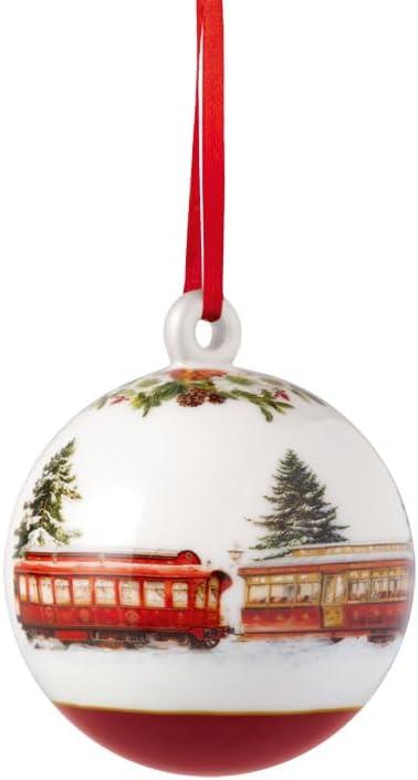 imageVilleroy ampamp Boch Annual Christmas Edition Ball Ornament Premium Porcelain Limited Edition Dated 2025 Ball Shaped Christmas Ornament