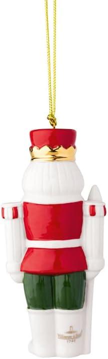 imageVilleroy ampamp Boch Christmas Classics Collection Christmas Nutcracker Shaped Ornament Premium Porcelain Collectors Edition Date 2025