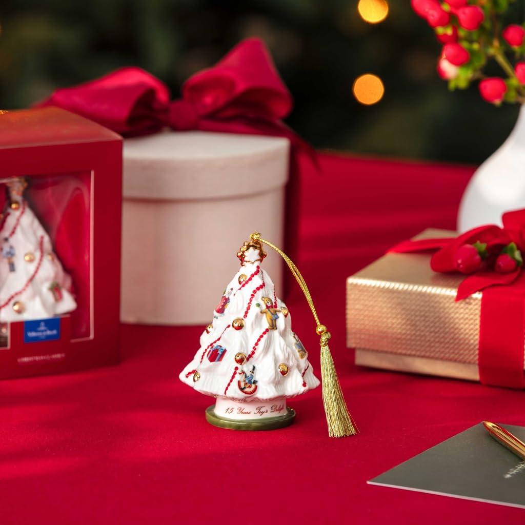 imageVilleroy ampamp Boch Christmas Classics Collection Christmas Tree Ornament Premium Porcelain Collectors Edition Date 2025