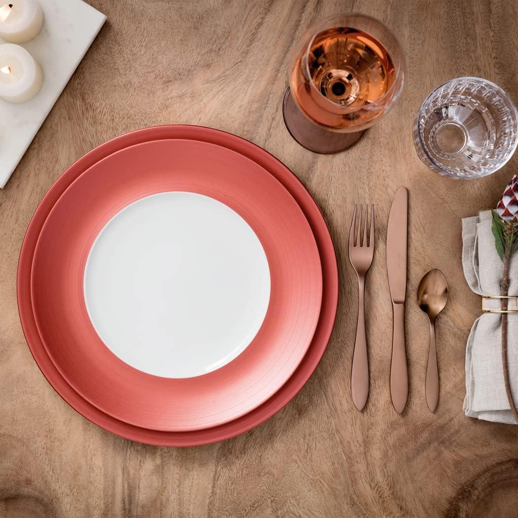 imageVilleroy ampamp Boch Manufacture Glow GourmetBuffet Plate Coupe all over 125 in Premium Porcelain CopperGourmet Plate Coupe
