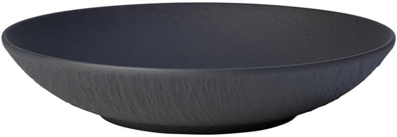 imageVilleroy ampamp Boch Manufacture Rock 4Piece Place Setting Dinner Plate Salad Plate Rice Bowl Pasta Bowl Premium Porcelain Made in Germany Matte BlackBlack