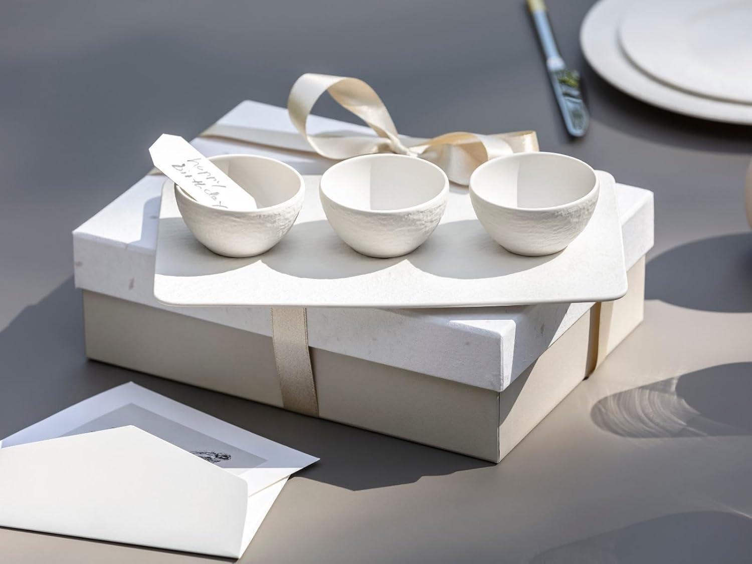 imageVilleroy ampamp Boch Manufacture Rock Blanc Elegant Bowl for Finger Food and Dips Made of Premium Porcelain Dishwasher Safe WhiteWhite