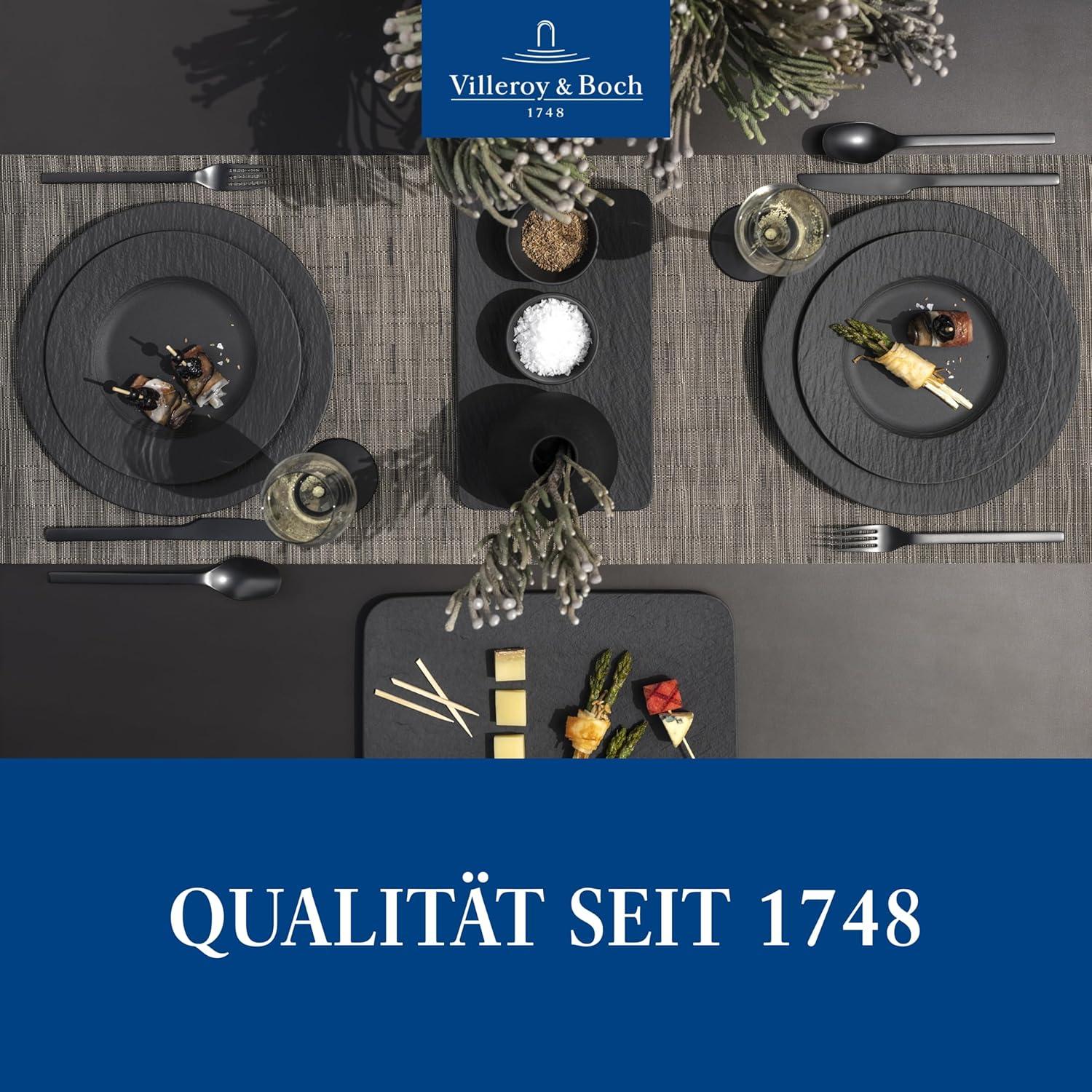 imageVilleroy ampamp Boch Manufacture Rock PizzaBuffet Plate 125 in Premium Porcelain Black